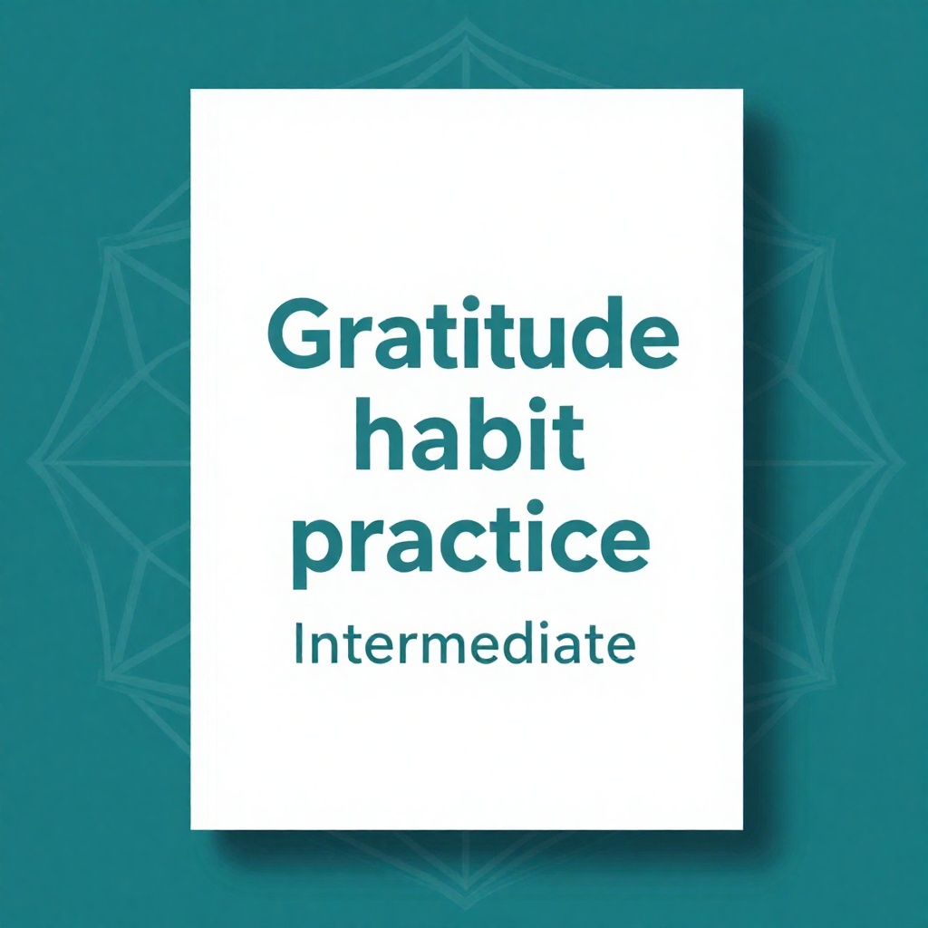 Gratitude habit practice Intermediate : build a solid system transformation roadmap